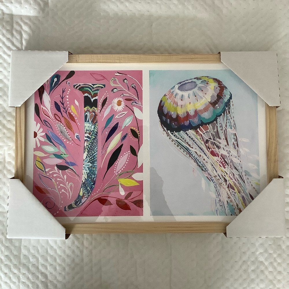 Letter J wall art print